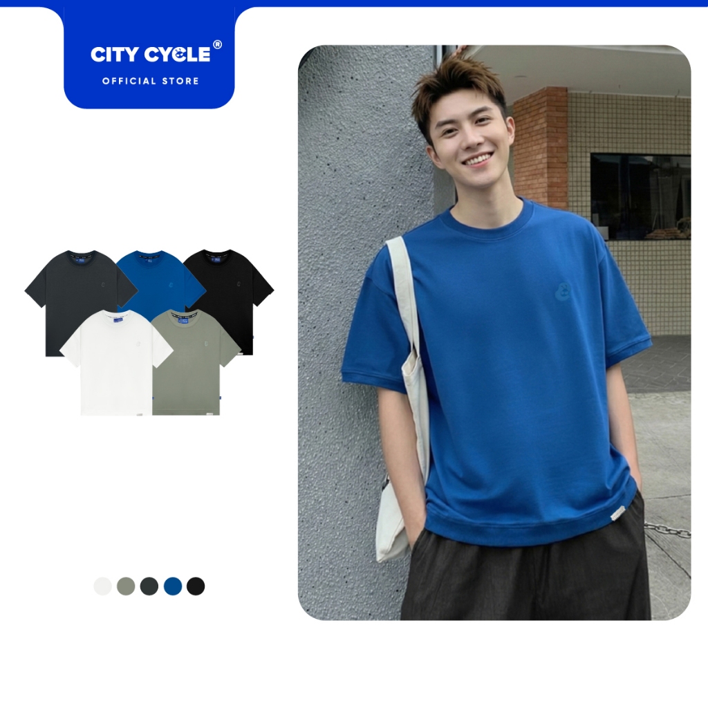 Áo thun phông unisex t-shirt form boxy nam nữ Local Brand Chính Hãng City Cycle Áo thun Water Drip