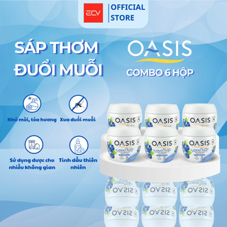 Combo 6 Hộp Sáp Thơm Phòng Oasis Hỗ Trợ Đuổi Muỗi Mosquito Repellent Thái Lan 180g - Nhiều Mùi Hương