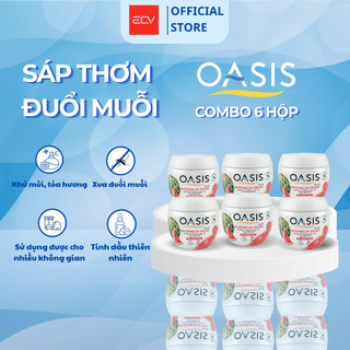 Combo 6 Hộp Sáp Thơm Phòng Oasis Hỗ Trợ Đuổi Muỗi Mosquito Repellent Thái Lan 180g - Nhiều Mùi Hương