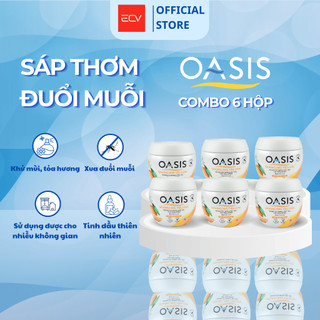 Combo 6 Hộp Sáp Thơm Phòng Oasis Hỗ Trợ Đuổi Muỗi Mosquito Repellent Thái Lan 180g - Nhiều Mùi Hương