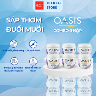Combo 6 Hộp Sáp Thơm Phòng Oasis Hỗ Trợ Đuổi Muỗi Mosquito Repellent Thái Lan 180g - Nhiều Mùi Hương