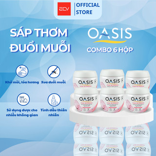 Combo 6 Hộp Sáp Thơm Phòng Oasis Hỗ Trợ Đuổi Muỗi Mosquito Repellent Thái Lan 180g - Nhiều Mùi Hương