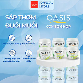 Combo 6 Hộp Sáp Thơm Phòng Oasis Hỗ Trợ Đuổi Muỗi Mosquito Repellent Thái Lan 180g - Nhiều Mùi Hương