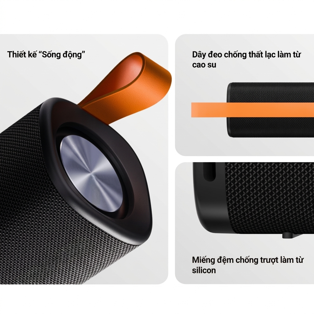 Loa Bluetooth Kháng Nước Kháng Bụi Kết Nối Loa Đôi Âm Thanh Chân Thực Công suất 30W Dung lượng Pin khủng