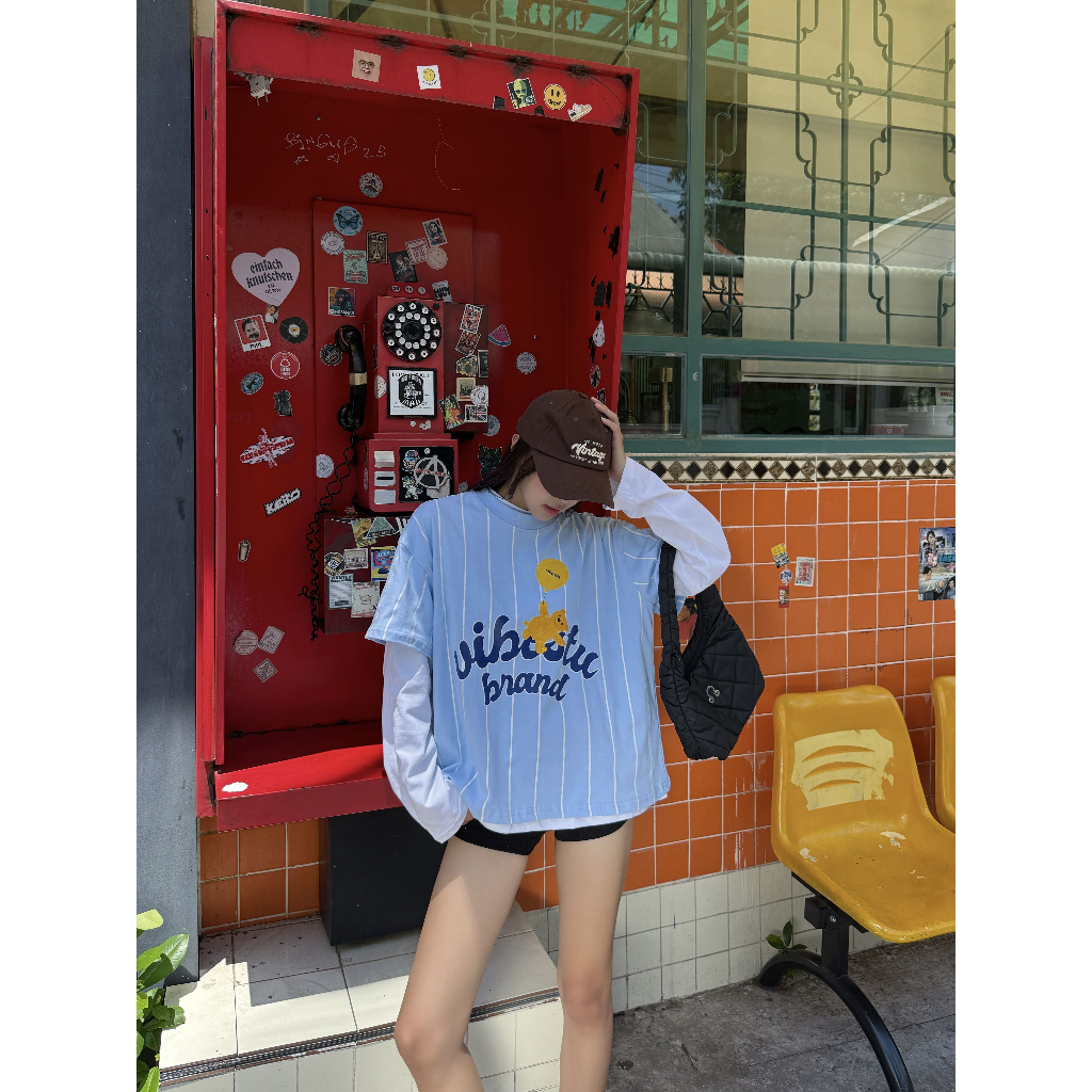 Áo Thun Sọc Local Brand VIBESTU " Gấu Vibestu" Form Big Boxy Unisex 250gsm Cotton