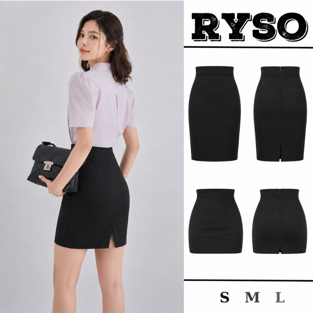 Chân Váy Công Sở Chữ A Xẻ Tà Chất Mango Cao Cấp Siêu Thanh Lịch Nhẹ Nhàng Cho Nữ Nhiều Mẫu CV01 RYSO