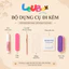 Nailbox thiết kế tự dán, móng giả sơn mắt mèo xanh pastel nấu chấm bi hot trend cá tính LEUBOX