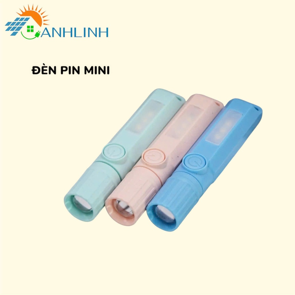 Đèn Pin Mini Siêu Sáng Bền Bỉ Có Cổng Sạc Type C Chiếu Gần Và Rọi Siêu Xa Dùng Đi Đêm Đi Phượt