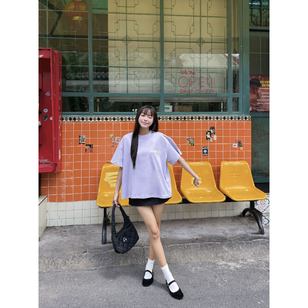 Áo Thun Local Brand VIBESTU " Logo Vibestu ART&GRAPHIC " Áo Thun Boxy Form Rộng å 250Gsm Cotton