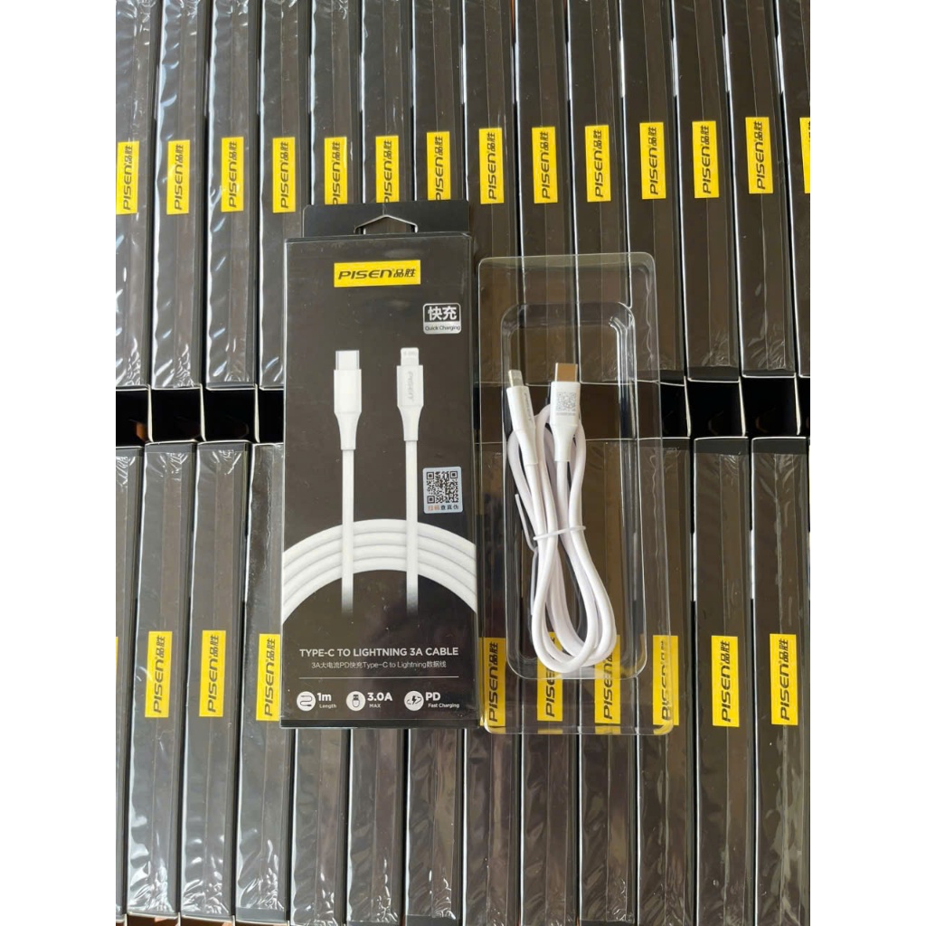 Cáp Sạc Nhanh PISEN USB-C To Lightning 1m PD 3A Hỗ Trợ Sạc Nhanh 18W 20W 25W