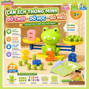 Cân ếch số – Đồ chơi giáo dục sớm cho trẻ, phát triển nhận thức và rèn luyện tư duy logic
