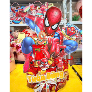 (KHÔNG IN TÊN TUỔI) Set Tag Giấy Cỡ To Hình Con Vật, Hoạt Hình Trang Trí Tháp Bánh Kẹo Cho Bé Trai Gái