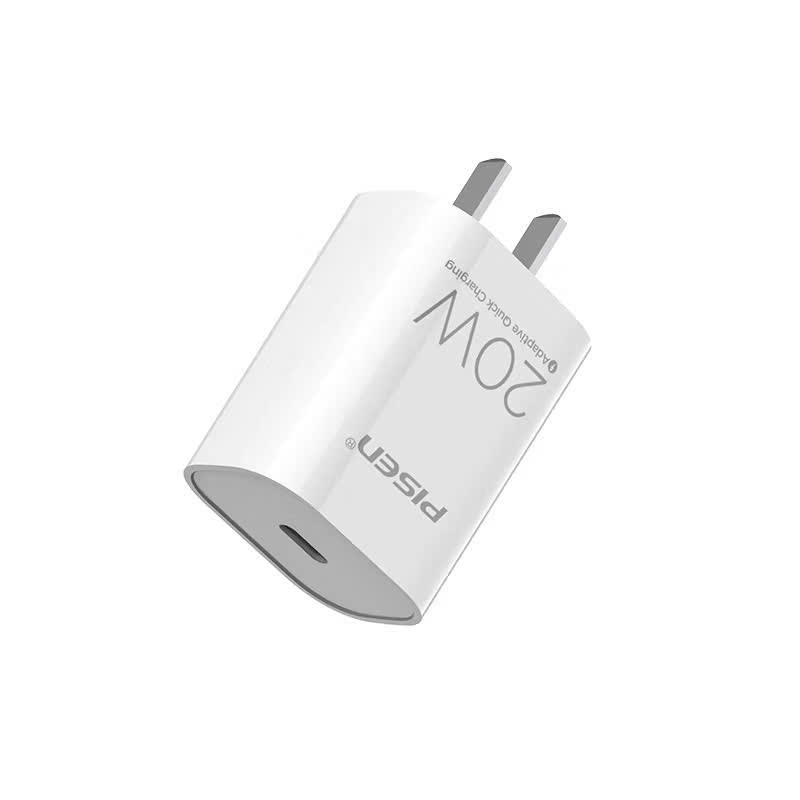 Bộ Sạc PISEN 20W PD Fast Charging Cổng USB-C  Kèm Cáp Sạc i.P Type-C light Chính Hãng