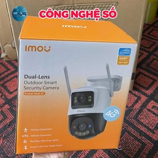Camera 2 Mắt IMOU Cruiser Dual 2C IPC-S7XCP-6M1TED-EU 6MP Lắp Sim 4G | BH Chính Hãng 2 Năm
