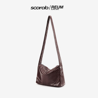 Túi Đeo Chéo Da PVC, Túi Da Thời Trang Nam Nữ Đựng Vừa iPad 11" Scarab Reum Sling Bag