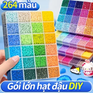 Đậu ghép bổ sung 2.6mm 24000 hạt 240g bề mặt mịn không lỗi tặng hộp lưu trữ perler beads handmade