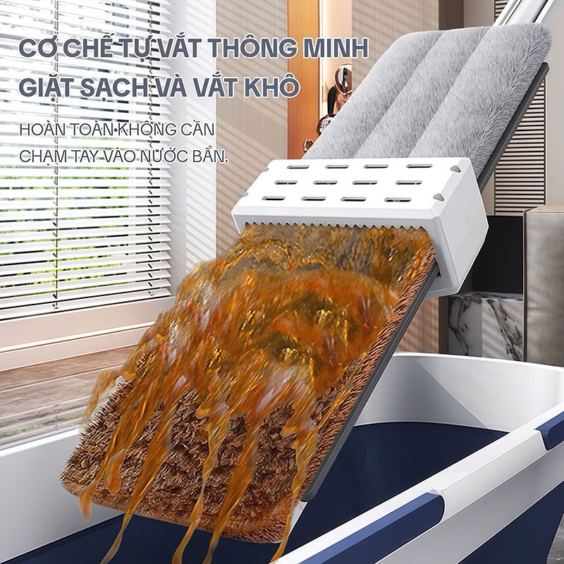 Bông Lau Nhà Thay Thế KITIMOP KTM-45-1, Dùng Cho Cây Lau Nhà Tự Vắt KITIMOP KTM-45