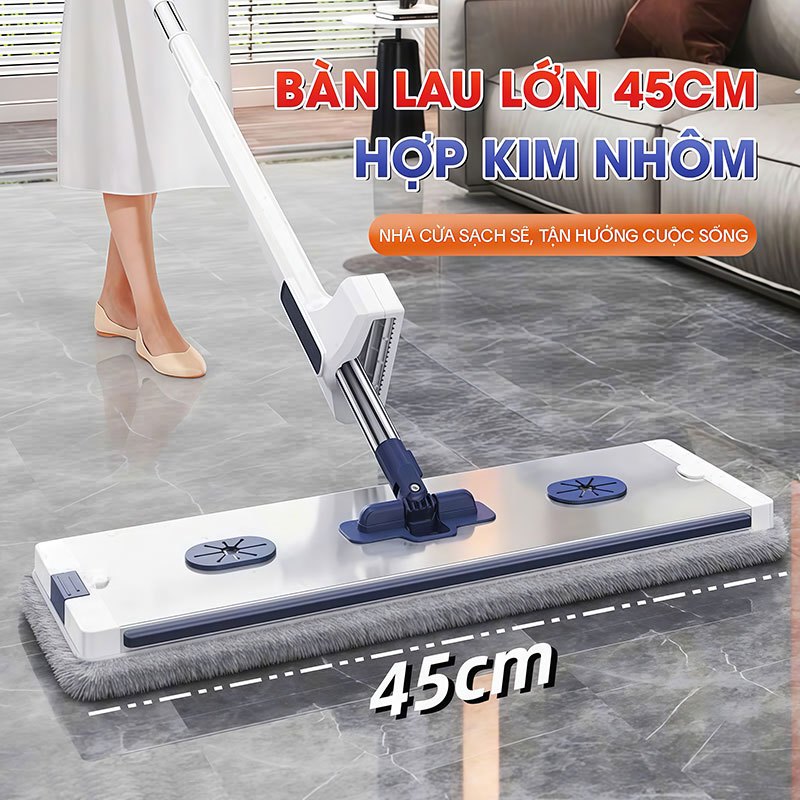 Bông Lau Nhà Thay Thế KITIMOP KTM-45-1, Dùng Cho Cây Lau Nhà Tự Vắt KITIMOP KTM-45