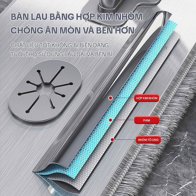 Bông Lau Nhà Thay Thế KITIMOP KTM-45-1, Dùng Cho Cây Lau Nhà Tự Vắt KITIMOP KTM-45