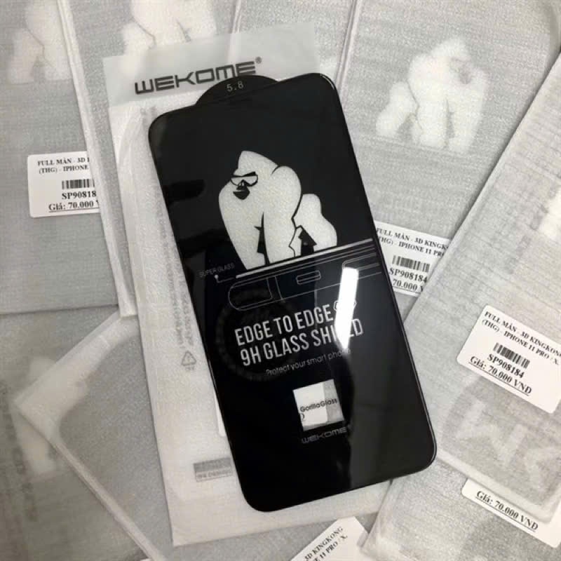 Cường Lực KingKong Full Màn Hình iPhone 7-17 Pro Max Bảo Vệ Màn Hình Chống Va Đập Chống Xước