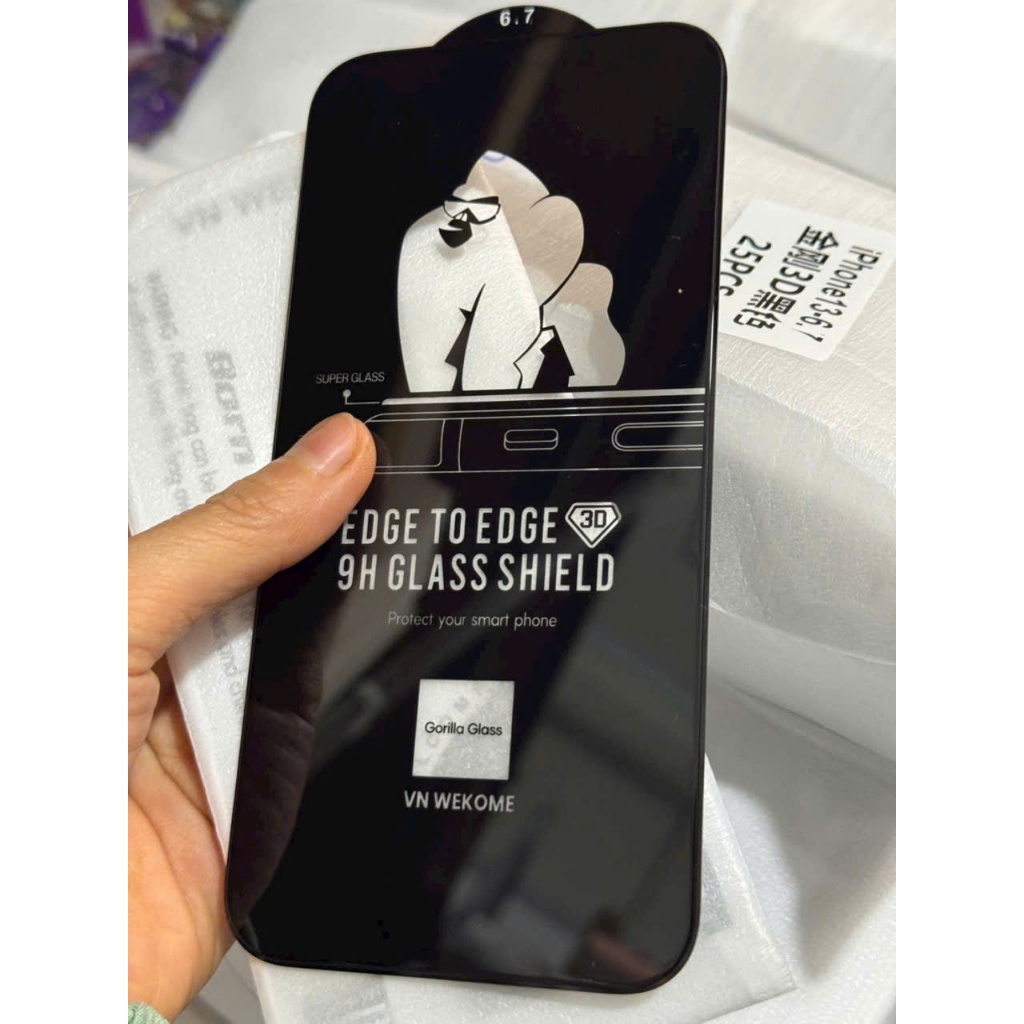 Cường Lực KingKong Full Màn Hình iPhone 7-17 Pro Max Bảo Vệ Màn Hình Chống Va Đập Chống Xước