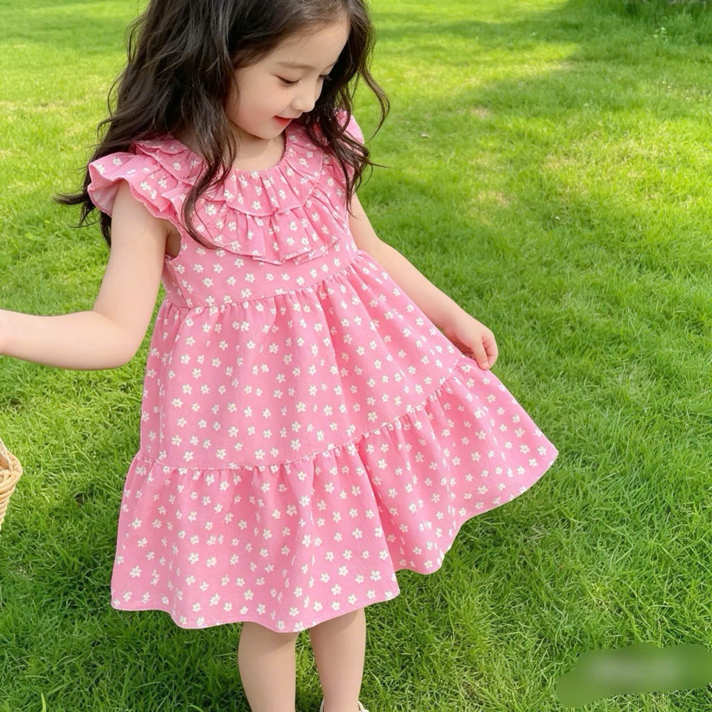 Đầm bé gái thủy thủ Mina, váy xinh cho bé gái, chất đẹp thoáng mát, size 1-10 tuổi (10-36kg)