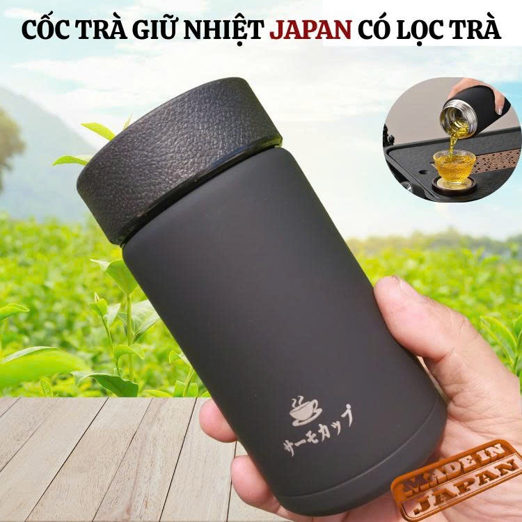 Cốc Uống Trà Giữ Nhiệt Nhật Bản Dung Tích400ml Hàng Nhập Bãi Chưa Qua Sử Dụng Có Lọc Trà