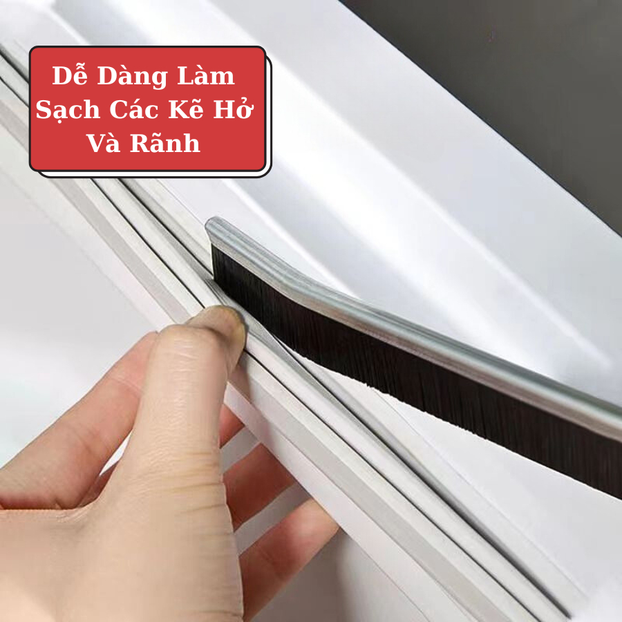 Combo 10 Chổi Quét Bụi Khe Hở Cửa Sổ Khung Cửa, Cây Cọ Rãnh Bếp Đa Năng Làm Sạch Mọi Góc Chết Nhà Cửa