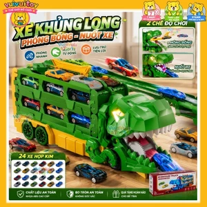 Xe hợp kim biến hình phóng đạn – Đường ray khủng long ăn thịt