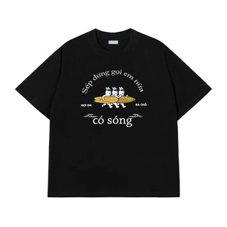 Áo phông nam nữ unisex form vừa Ra chỗ có sóng, áo thun tay ngắn cổ tròn cotton mềm mát - ta2293