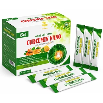 Gel nghệ mật ong curcumin nano giam viêm loét dạ dày tá tràng viên đau dạ dày hành tá tràng, trào ngược dạ dày thực quản