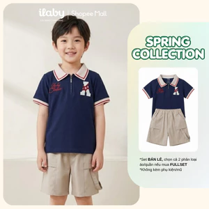 [ILABY 10-40kg] Mix set bộ hè bé trai, áo polo cao cấp và quần đùi túi hộp [3765+3894]