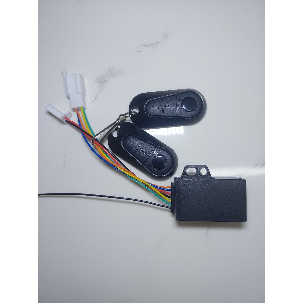Bộ chống trộm xe điện có mở khóa mở cốp yên xe bằng remote điều khiển cho Evo Neo / Evo Grand / Evo Grand lite