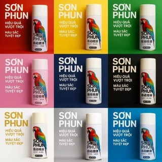 Sơn Xịt Con Két 450ml Chống Gỉ Nhanh Khô | Sơn Phun Đa Năng Cho Kim Loại Gỗ Nhựa Xe Máy