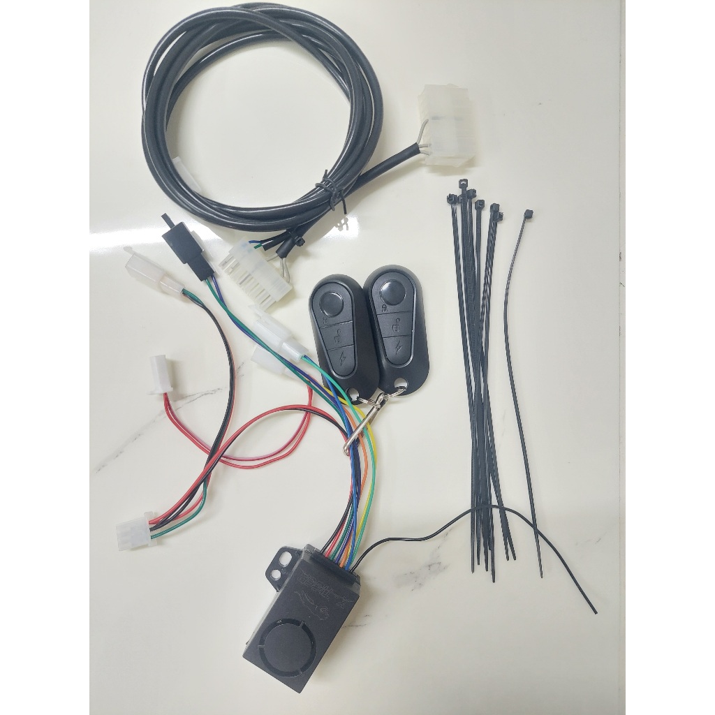 Bộ chống trộm xe điện có mở khóa mở cốp yên xe bằng remote điều khiển cho Evo Neo / Evo Grand / Evo Grand lite