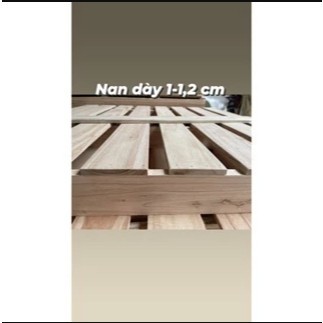 Pallet Giường Gỗ Tự Nhiên Cao Cấp Home Decor, Giường Gỗ Mới Gấp Gọn, Hở Chân Cao 10cm Chống Ẩm Mốc Nhiều Kích Thước