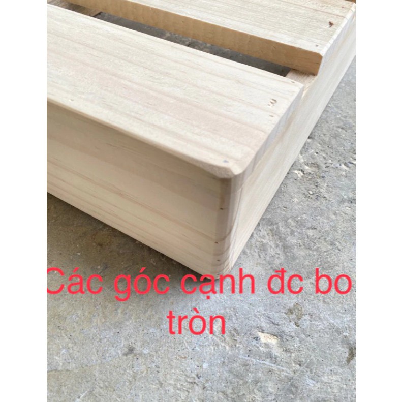 Pallet Giường Gỗ Tự Nhiên Cao Cấp Home Decor, Giường Gỗ Mới Gấp Gọn, Hở Chân Cao 10cm Chống Ẩm Mốc Nhiều Kích Thước | BigBuy360 - bigbuy360.vn