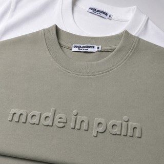 Áo thun Local Brand dập nổi 'made in pain' form rộng unisex vải cotton essential collection pdz04