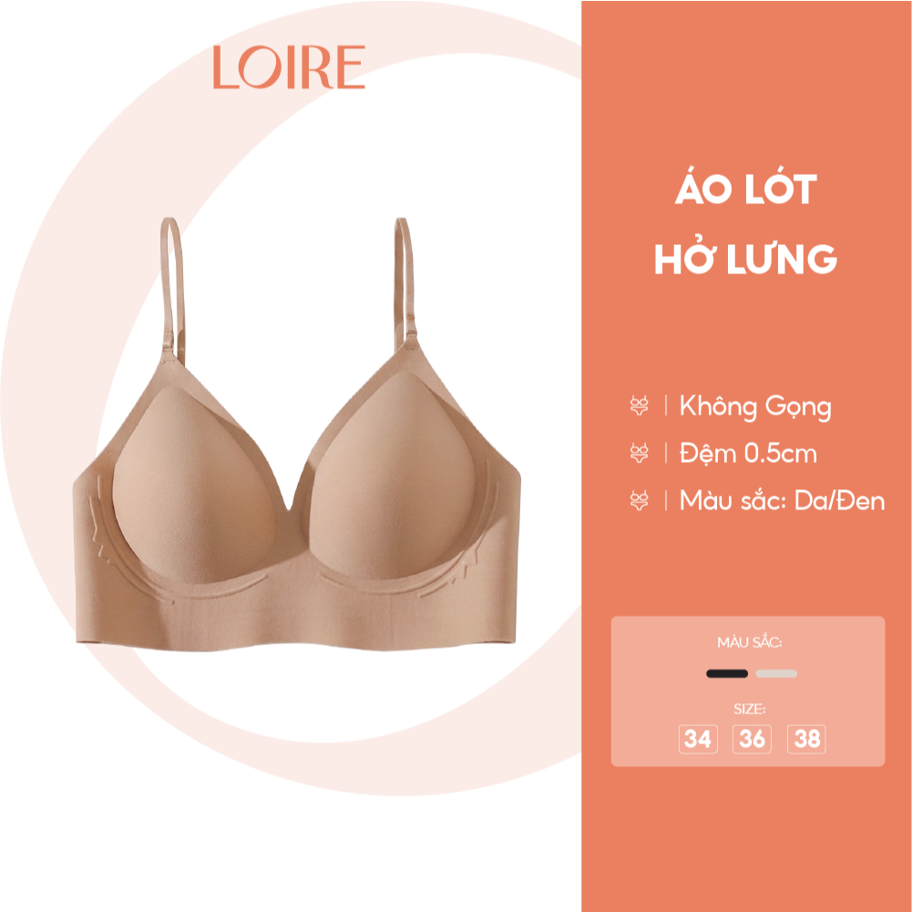 Áo Lót Hở Lưng Loirechic Al250741 Chất Su Đúc Thoáng Mát