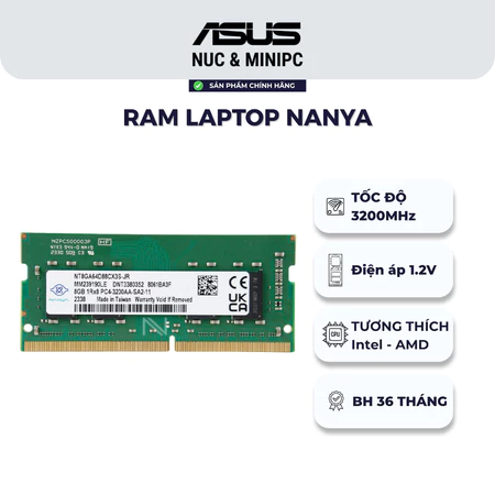 [FULL VAT] RAM Laptop Nanya 8GB; RAM SSTC 8GB; RAM Agi - 16GB - DDR4 3200MHz Hiệu Năng Vượt Trội