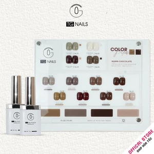 Set set sơn gel TG 12 màu warm chocolate - tone nâu cafe thời thượng