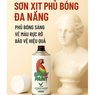Sơn Xịt Phủ Bóng Đa Năng 450ML | Clear Bóng Acrylic Nhanh Khô Cho Gỗ Nhựa Kim Loại DIY