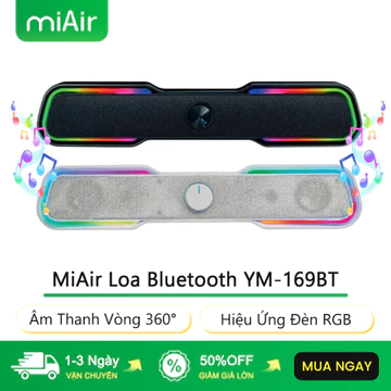 MiAir Loa Bluetooth YM-169BT Có Dây/Bluetooth Hiệu Ứng Đèn RGB Bluetooth Speaker Loa Máy Tính Loa Máy Vi Tính