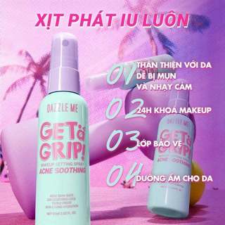 (Hàng Công Ty) Xịt Khóa Nền DAZZLE ME Get A Grip Makeup Setting Spray 60ml Duduhouse