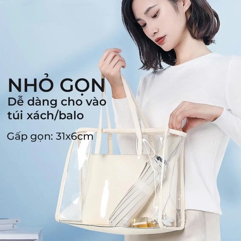 Ô Che Mưa 12 Nan Kép Tự Động, Khung Hợp Kim Siêu Bền, Chất Liệu Polyester Chống Tia UV