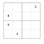 100 bài Sudoku 4x4 - Không đáp án