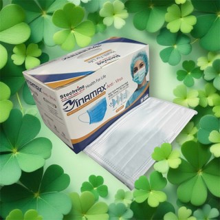 Thùng 300 Chiếc Khẩu trang  6 hộp 50 cái y tế 4 lớp kháng khuẩn an toàn sử dụng  Dễ thở, cản lực khí thấp