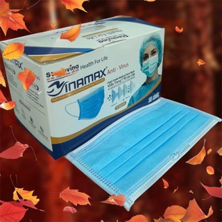 Thùng 300 Chiếc Khẩu trang  6 hộp 50 cái y tế 4 lớp kháng khuẩn an toàn sử dụng  Dễ thở, cản lực khí thấp