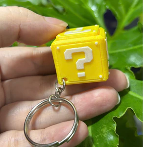 Móc Khóa Mario Cube Bấm Giảm Stress_ Móc Khóa Đồ Chơi In 3D Bấm Kêu Click Click