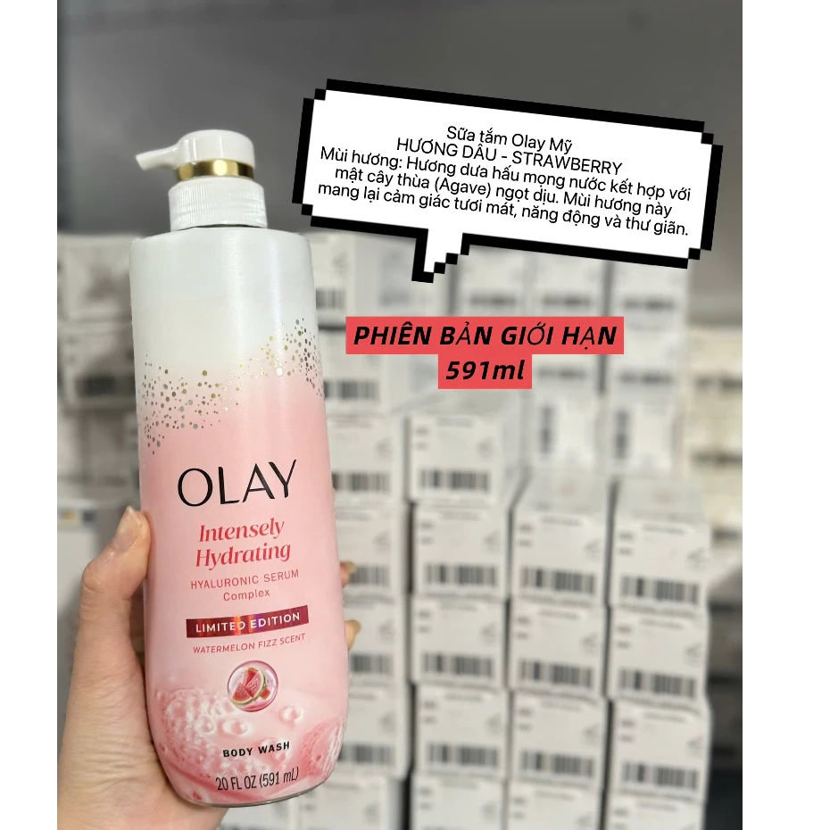 Sữa Tắm OLAY B3+ Vitamin C Body Cellscience Trắng Da, Cấp Ẩm Và Đàn Hồi Cho Da 50g 200g 500g 591ml